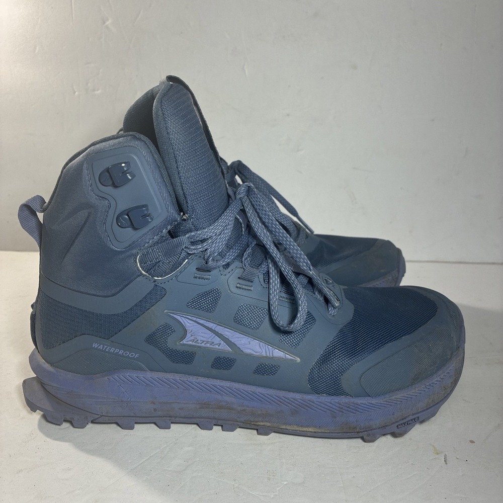 Altra Lone Peak 9 Waterproof Mid Hiking Boot Women's Size 8.5  Blue